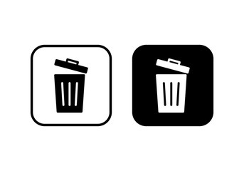 Trash icon vector. trash can icon. Delete icon vector