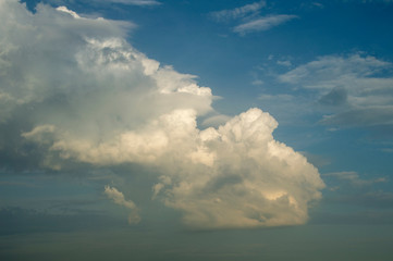 dramatic sky with clouds
