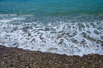 waves on the beach