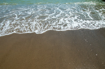 waves on the beach
