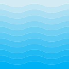 Blue wavy background for design. Vector Illustration EPS10