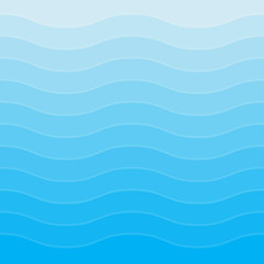 Blue wavy background for design. Vector Illustration EPS10