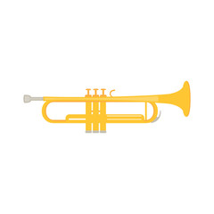 Fototapeta premium Trumpet icon in a flat design. Vector illustration