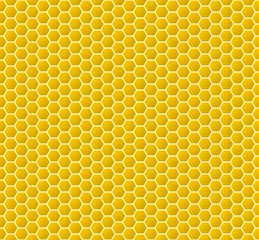 Circular honeycomb background. Seamless pattern. Vector illustration