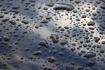 beautiful raindrops background for text