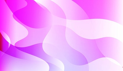 Vibrant And Smooth Gradient Soft Colors Wave Geometric Shape. For Cover Page, Poster, Banner Of Websites. Vector Illustration.