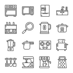 Kitchenware icon set.Vector illustration
