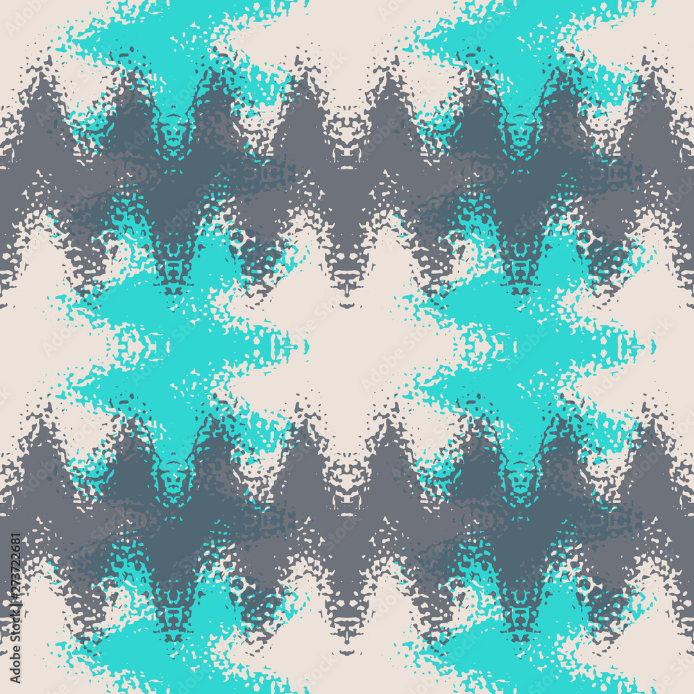 Poster abstract seamless pattern of waves and spots. image in grunge style.