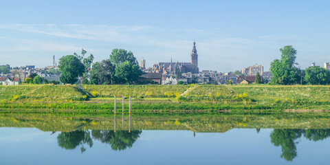 Fototapeta na wymiar Skyline of Nijmegen, The Netherlands