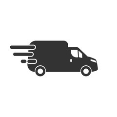 Delivery icon in simple design. Vector illustration