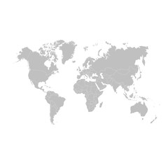 Obraz na płótnie Canvas World map vector abstract illustration