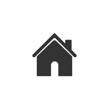 House icon in simple design. Vector illustration
