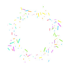 Sprinkles grainy. Cupcake donuts, dessert, party