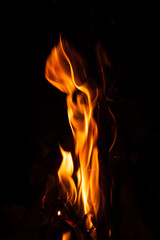 Fototapeta na wymiar the warm flame of a fireplace during the Christmas holidays