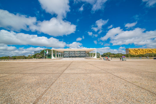 A view of STF building in Brasilia, Brazil
