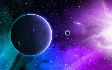 Fototapeta na wymiar Universe Exoplanet