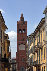 Naklejka na ściany i meble torre dell'arengario di monza in italia