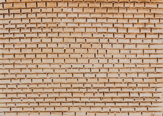 brown decorative old brick wall