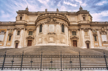 Church somewhere in Rome, Italy