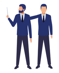 business people avatars cartoon character