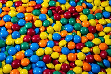 Fototapeta na wymiar decious and yummy colorful candy close up