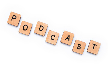 The word PODCAST