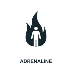 Adrenaline  icon symbol. Creative sign from mindfulness icons collection. Filled flat Adrenaline icon for computer and mobile © Anton Shaparenko