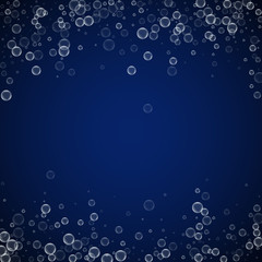 Soap bubbles abstract background. Blowing bubbles 