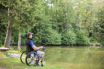 Fishing as an accessible competitive sport for people with disabilities and also enjoying in nature...