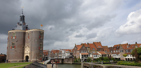 Turm und Stadt von Enkhuizen
