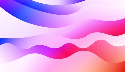 Modern Shiny Waves. For Your Design Ad, Banner, Cover Page. Vector Illustration with Color Gradient.