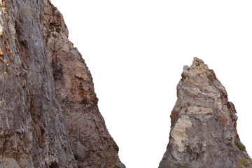 mountain isolated on white background 