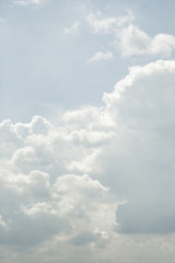 Barely noticeable birds in clouds