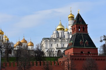 Fototapeta na wymiar Moscow Kremlin. Popular landmark.