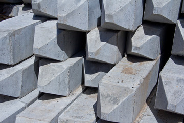 Background from building foundation blocks.
