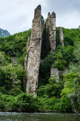 Ritlite rocks monument above Iskar river