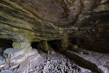 Naklejka na ściany i meble Temnata dupka cave above Lakatnik