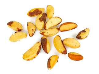Obraz premium Brazil nuts isolated on white background