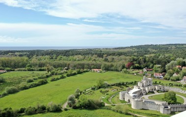 Fototapeta na wymiar château d'Hardelot dans le Pas-de-Calais