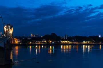 Rheinbr&uuml;cke Worms und der Dom St.Peter - Rheinland Pfalz