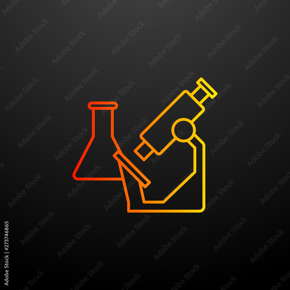 Poster microscope nolan icon. elements of startup set. simple icon for websites, web design, mobile app, in