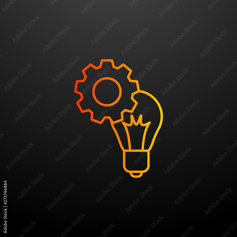 Poster mechanism of idea nolan icon. elements of startup set. simple icon for websites, web design, mobile 