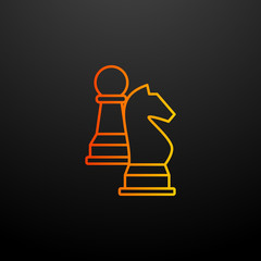 chess figures nolan icon. Elements of startup set. Simple icon for websites, web design, mobile app, info graphics