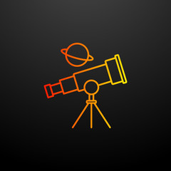 Obraz premium telescope nolan icon. Elements of startup set. Simple icon for websites, web design, mobile app, info graphics