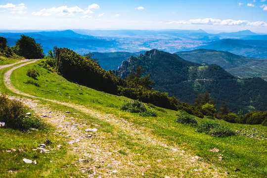 Beautiful sight from the top os Santo Domingo in Longas, Spain