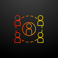 communication of personnel nolan icon. Elements of startup set. Simple icon for websites, web design, mobile app, info graphics