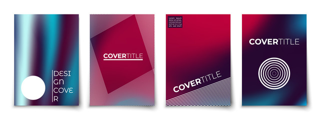 minimal cover design. vector mockup template