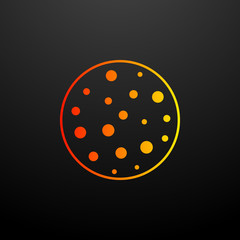 germs in vitro nolan icon. Elements of bacteria set. Simple icon for websites, web design, mobile app, info graphics