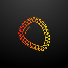 virus nolan icon. Elements of bacteria set. Simple icon for websites, web design, mobile app, info graphics