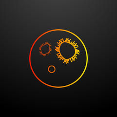 bacteria in vitro nolan icon. Elements of bacteria set. Simple icon for websites, web design, mobile app, info graphics